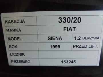 BUDÍKY PŘÍSTROJOVÁ DESKA FIAT SIENA 6062240010 29822501111