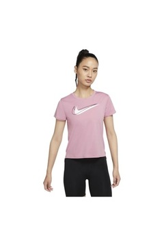 T-Shirt Nike Damski Dri-fit Swoosh Run różowy DD4898-630 r. XS