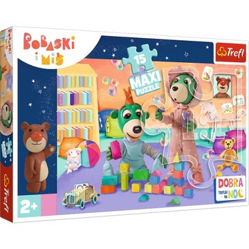 PUZZLE 15 EL. MAXI WESOŁY ŚWIAT BOBASKÓW TREFL