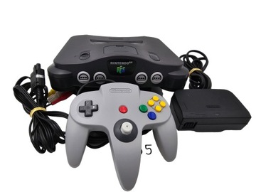 KONSOLA NINTENDO 64 EUROPEJSKA WERSJA CZARNA