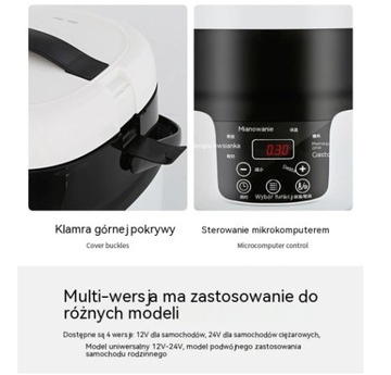 Multicooker,powolna kuchenka,24v dla ciężarówki 2L