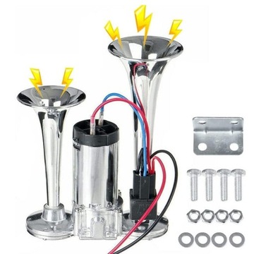 ДВОЙНАЯ ТРУБА 12В 600ДБ, КОМПЛЕКТ ГРУПП ДЛЯ МОТОЦИКЛОВ, АВТОМОБИЛЕЙ