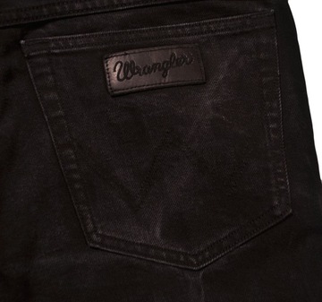 WRANGLER spodnie HIGH WAIST slim BLACK jeans TEXAS SLIM _ W31 L34