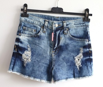 DSQUARED2 spodenki szorty damskie S wysoki stan
