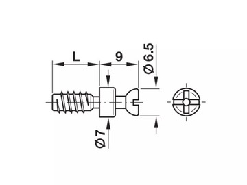 Hafele Rafix 20 разъем + штифт Белый для 16 мм 50 комплектов