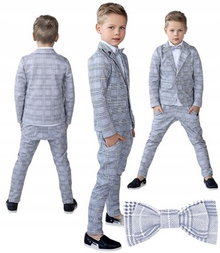 GARNITUR ZESTAW SZARA KRATA MUCHA 152/158 G3