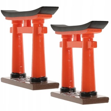 Czerwony Dom Wystrój Domu Bajki Statua Azjatycka