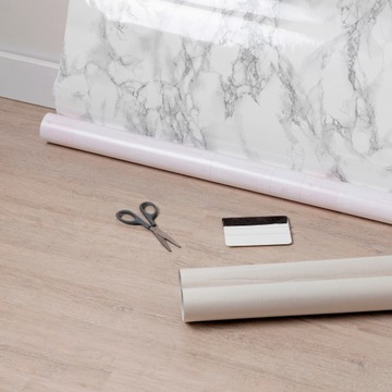 Самоклеящийся мебельный шпон для столешниц, мебельных дверей, СЕРЫЙ МРАМОР 122СМ