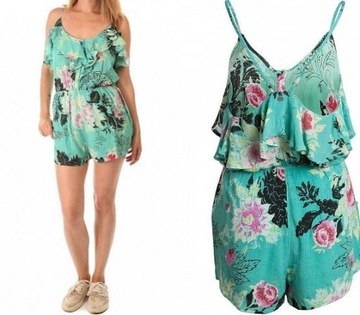 BILLABONG Kolorowy plażowy kombinezon floral (XS)