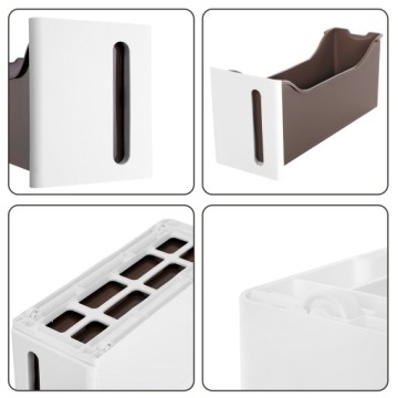 SONGMICS REGAŁ NISZOWY Z KÓŁKAMI BIAŁY