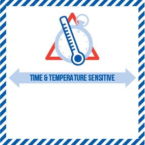 Naklejka temperaturowa TIME TEMP SENSITIVE 10cm