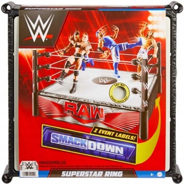 WWE SUPERSTAR RING DLA FIGUREK SMACK DOWN RAW 2w1