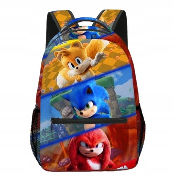 PLECAK SONIC HEDGEHOG SZKOLNY DUŻY A4 NOWE WZORY