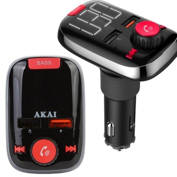 TRANSMITER NADAJNIK SAMOCHODOWY Bluetooth FM AKAI FMT-74BT