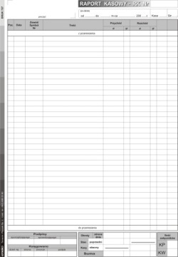 КАССОВЫЙ ОТЧЕТ А4, МНОГОКОПИЯ ЭМЕКО