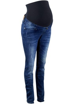 50 Bonprix BPC DŻINSY CIĄŻOWE DESTROYED LOOK SKINNY whu