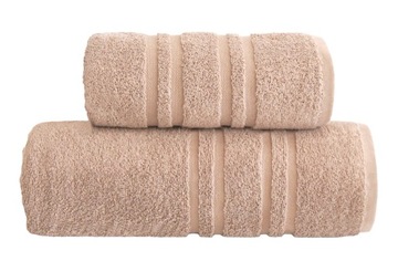 RĘCZNIK KĄPIELOWY BEŻOWY 50X90 CHŁONNY BAWEŁNIANY KĄPIELOWY 420 g/m2