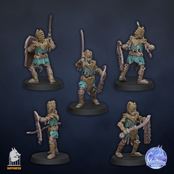 Страж Некрополиса - x5 - DL Miniatures - Print3D - minifacture