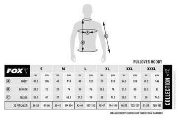 Fox Collection Черный/Оранжевый Толстовка 3XL
