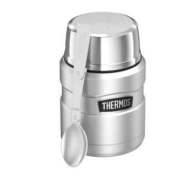 Обеденный термос для еды с ложкой и чашкой, нержавеющая сталь THERMOS 470мл