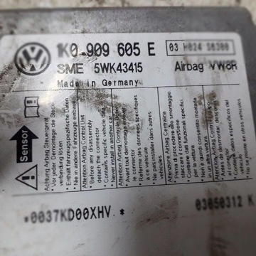 1K0909605E MODUL AIRBAG VW JETTA II 19E 1G2 165 2006