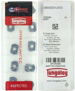 ПЛАСТИНА ТУНГАЛОЙ LNMX 0405ZER-HJ AH120