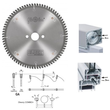 TARCZA DO ALUMINIUM 250x30 80z WIDIOWA GLOBUS