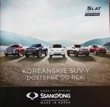SsangYong Modele prospekt model 2023 polski