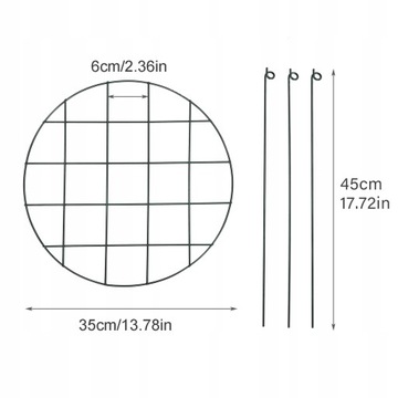 Металлическая подставка для растений в форме железа