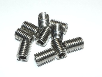 Tulejki do naprawy gwintu M8/M6 redukcja L=12mm stal nierdzewna