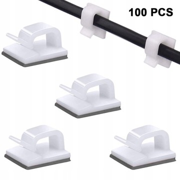 100pcs Adjustable Cable Management Clips,adhesive