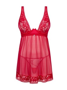 LACELOVE BABYDOLL Farba(red) Veľkosť(XL/XXL)