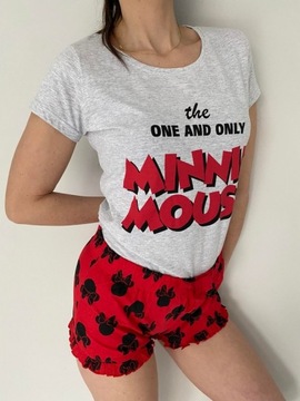 Piżama Damska Myszka Minnie T-shirt szara L Disney