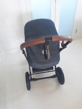 Кожаный чехол на ручку для Bugaboo Cameleon 3/3plus, версия со шнуровкой
