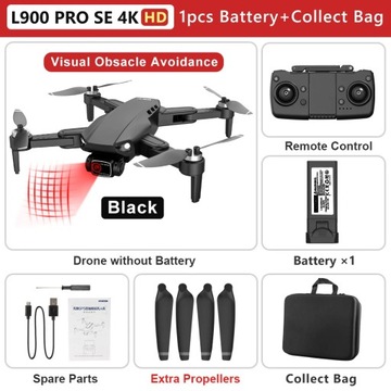 L900 PRO SE 4K HD podwójny aparat dron wizualne unikanie przeszkód
