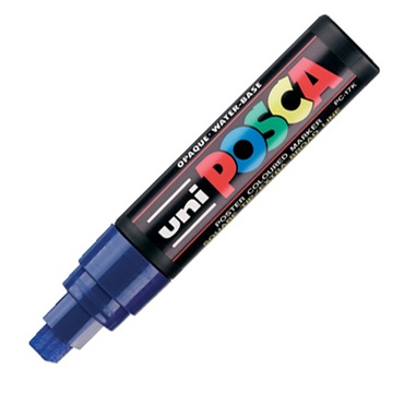 Marker z farbą plakatową Uni Posca PC-17K niebieski
