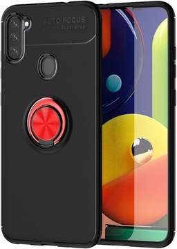 Plecki SORAKA do Samsung Galaxy A11 czarny z czerwonym pierścieniem