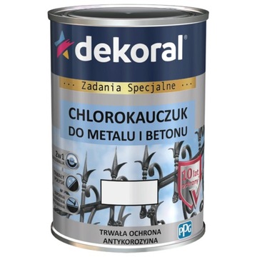 DEKORAL Chlorokauczuk Strong brązowy mahoniowy RAL 8016 0,9l
