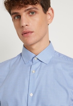 Koszula w drobną kratkę, niebieski, slim Selected Homme XL
