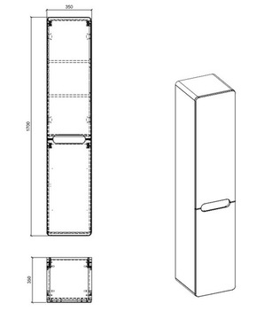 Высокий столб с корзиной Aruba 804