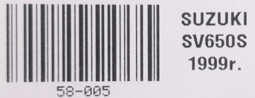 ЗАДНИЙ ФОНАРЬ SUZUKI SV 650 S 99-02