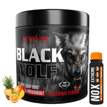 ACTIVLAB BLACK WOLF 300g PRZEDTRENINGÓWKA MOC SIŁA ENRGIA I POBUDZENIE