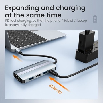 BYL-2206 Адаптер USB-C/Type-C к USB-концентратору 9 в 1