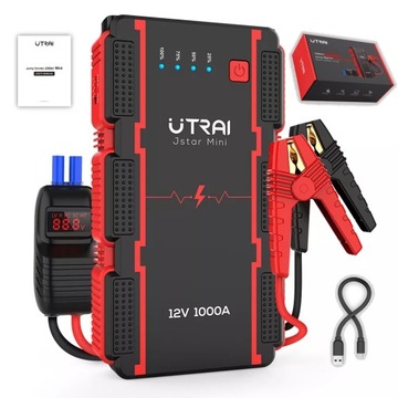 POWERBANK BOOSTER ROZRUCH JUMP STARTER 1000A 3w1
