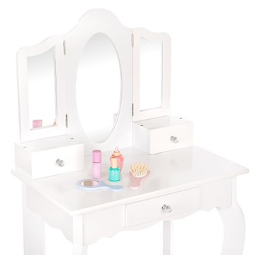 БОЛЬШОЙ ДЕРЕВЯННЫЙ СТОЛИК KINDERPLAY ДЛЯ ДЕВОЧЕК 105,5 СМ + ТАТУ