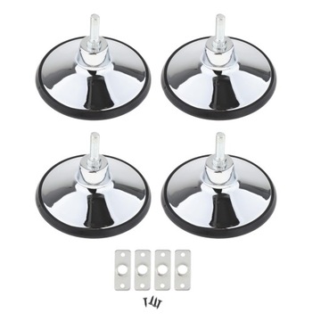 4 шт. Уровни для ножек бильярдного стола, серебро.