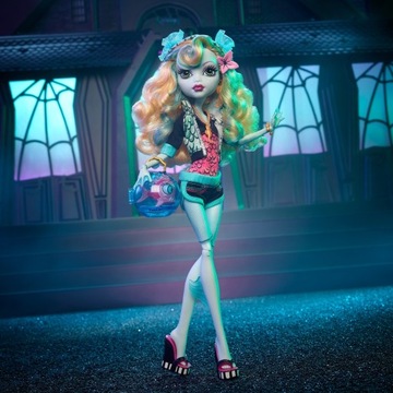 LALKA MONSTER HIGH CREEPRODUCTION Lagoona Blue + zwierzątko pirania Neptuna