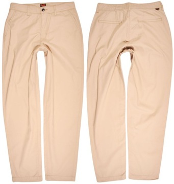 LEE spodnie REGULAR beige CHINO _ W28 L33