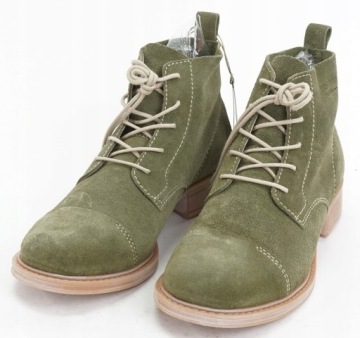 Ботильоны из кожи цвета хаки TEN POINTS 37 PB61 21