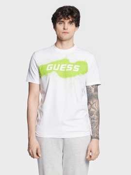 GUESS T-Shirt Z3GI15 J1314 Biały Slim Fit